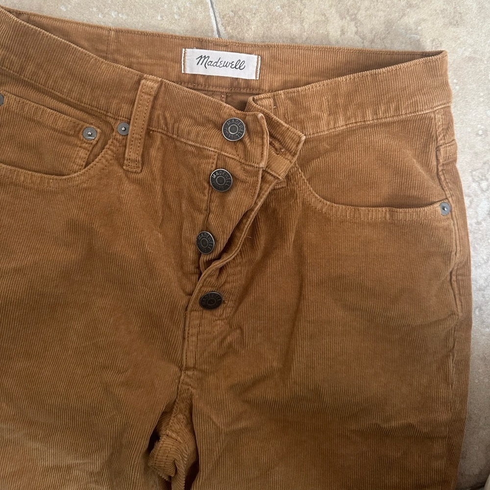 Madewell Women Corduroy Pants in Brown